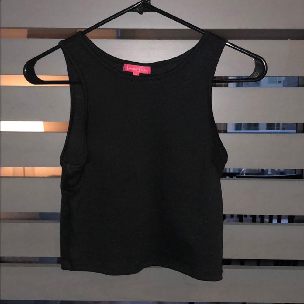 Black crop top